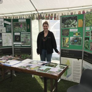 Ellie at the Wye Invasive Species Project (WISP) stand